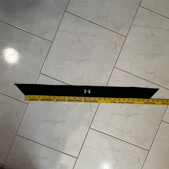 Under Armour Black Wide Fabric Tie Headband - Picture 3 of 5